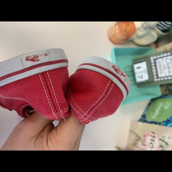 Red Ladies Vans size 8 - Picture 16 of 16